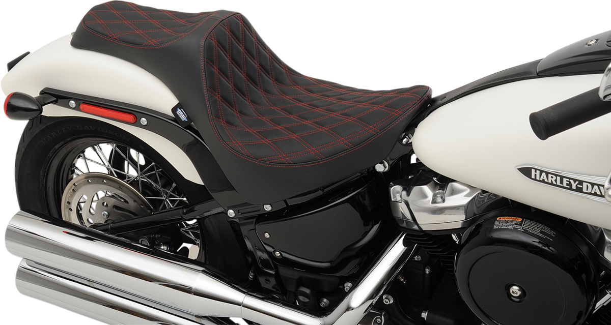 Predator III Seat - Double Diamond - Red Stitching - FL/FX '18-'22 - Image 3