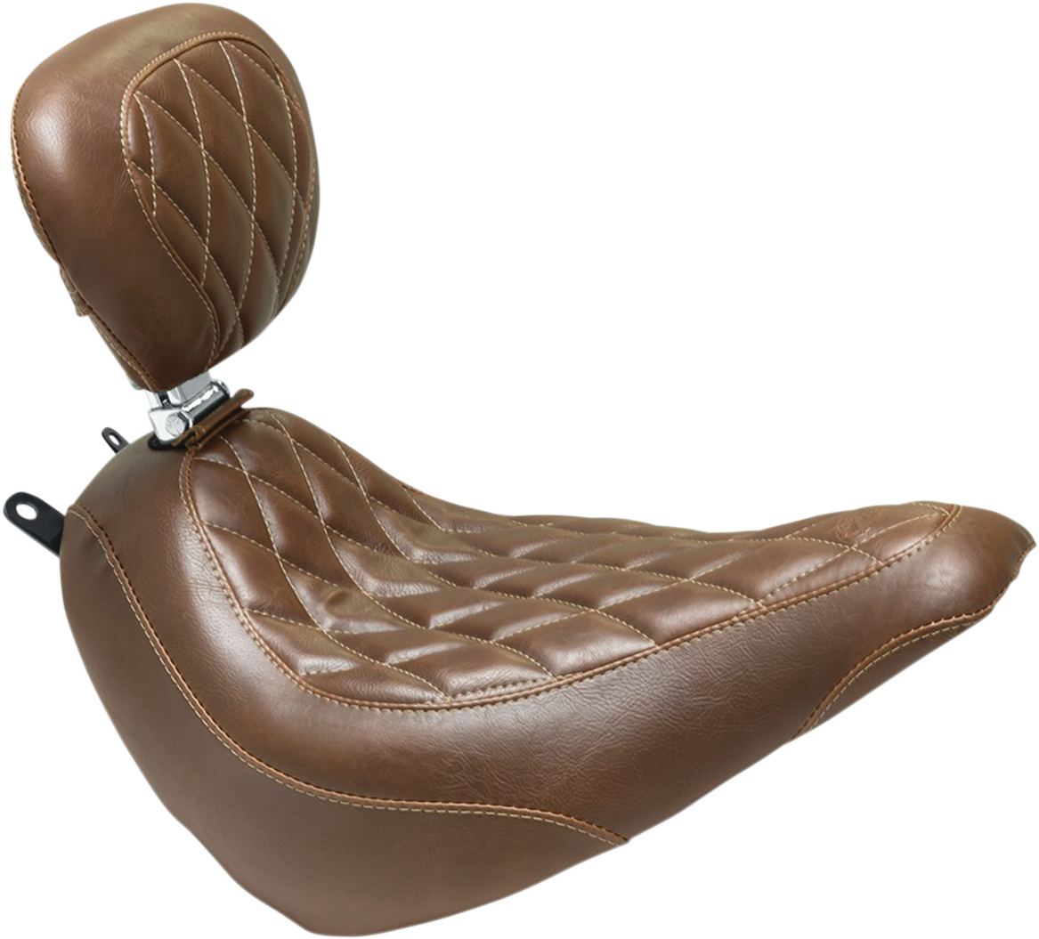 Seat - Wide Tripper™ Solo - with Backrest - Diamond - Brown