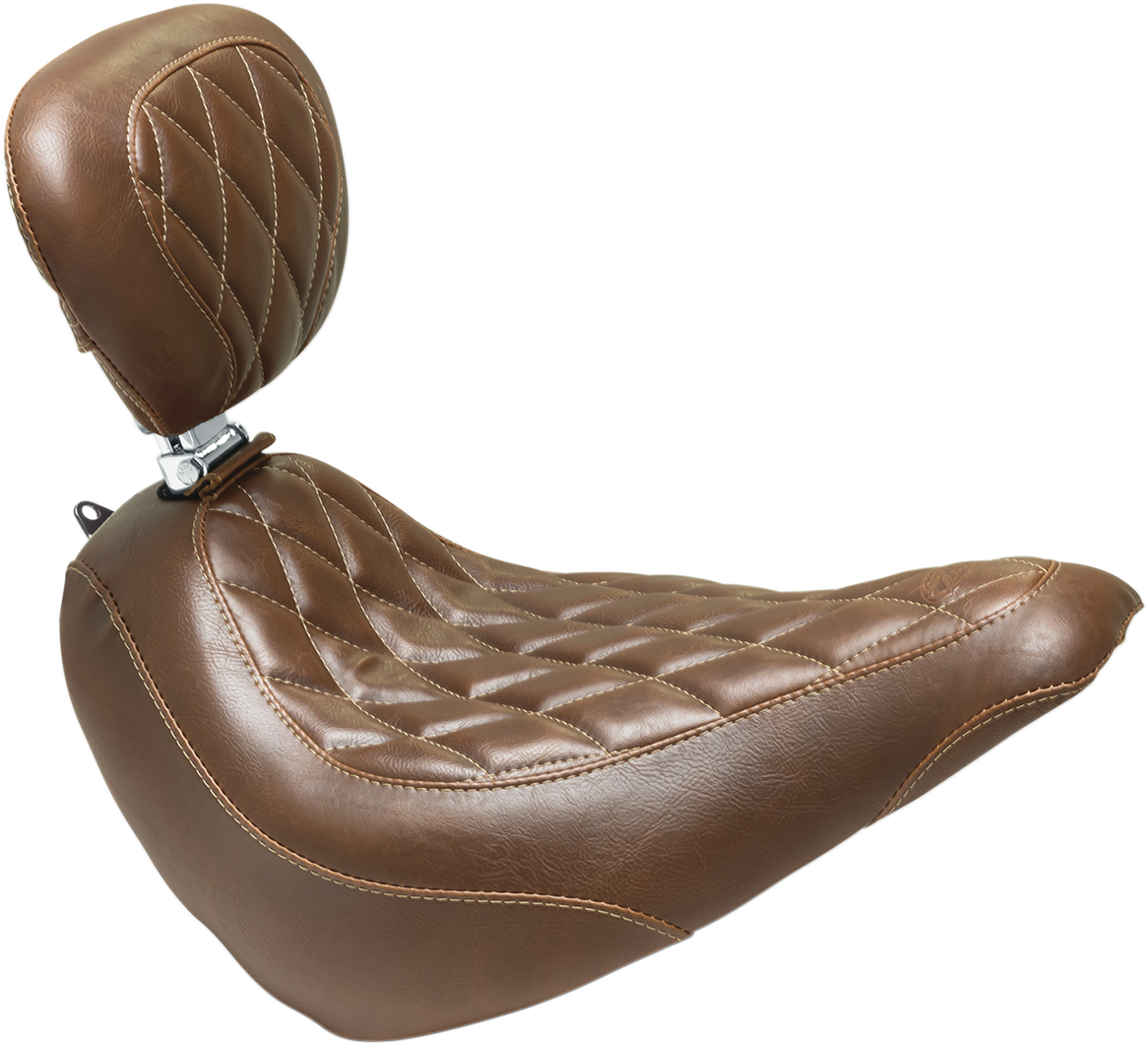 Seat - Wide Tripper™ Solo - with Backrest - Diamond - Brown