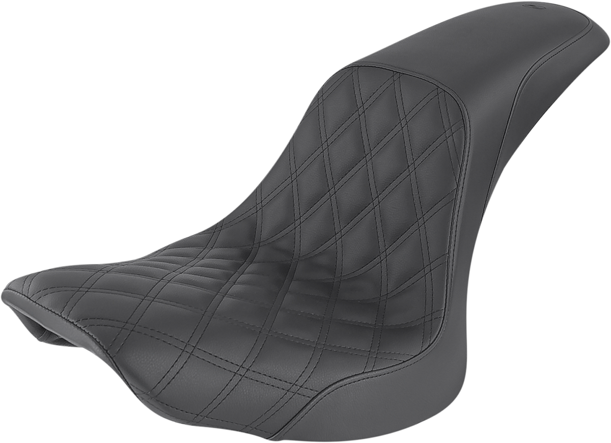 Profiler Seat - Front Lattice/Rear Smooth - Black - FLSTC '06-'17