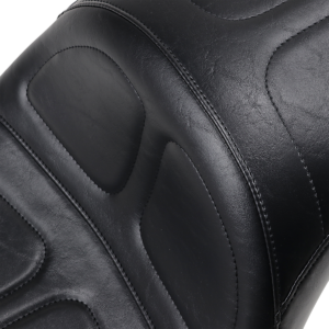 Maverick Daddy Long Legs Seat - Black - Stitched - Softail '18-'23