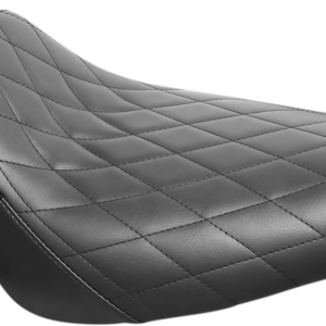 Bare Bones Solo Seat - Diamond Stitch - Black - Softail '18-'23
