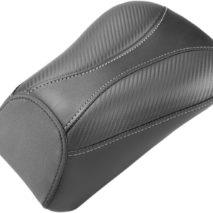 Dominator Pillion Pad - Standard Reach - Black w/ Gray Stitching