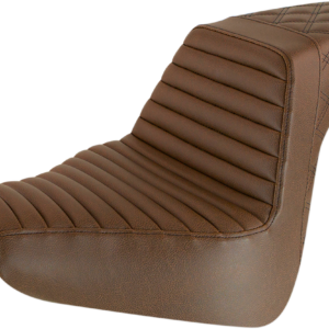 Step-Up Seat - Front Tuck-n-Roll/Rear Lattice Stitch - Brown - FXBR/S '18-'20