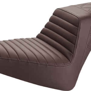 Step-Up Seat - Front Tuck-n-Roll/Rear Lattice Stitch - Brown