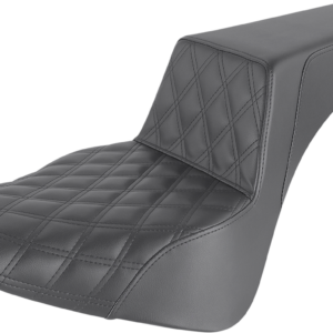 Step-Up Seat - Front Lattice Stitch - Black