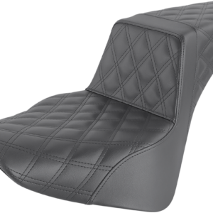 Step-Up Seat - Full Lattice Stitch - Black