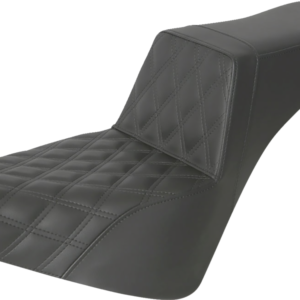 Step-Up Seat - Front Lattice Stitch - Black