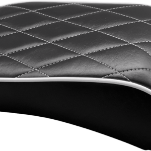 Bare Bones Pillion Pad - White Diamond - Black - FLDE/FLHC '18-'23
