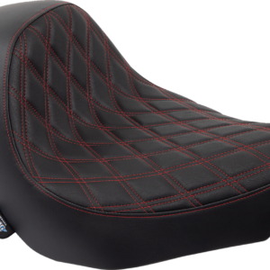 Solo Seat - Double Diamond - Red Stitching - FL/FX '18-'23