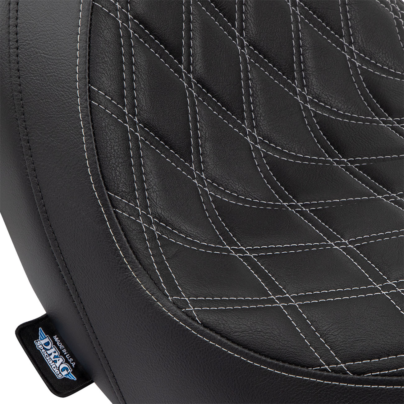 Predator Seat - Double Diamond w/ Silver Sitching - Vinyl - FLSB/FXLR '18-'23 - Image 4