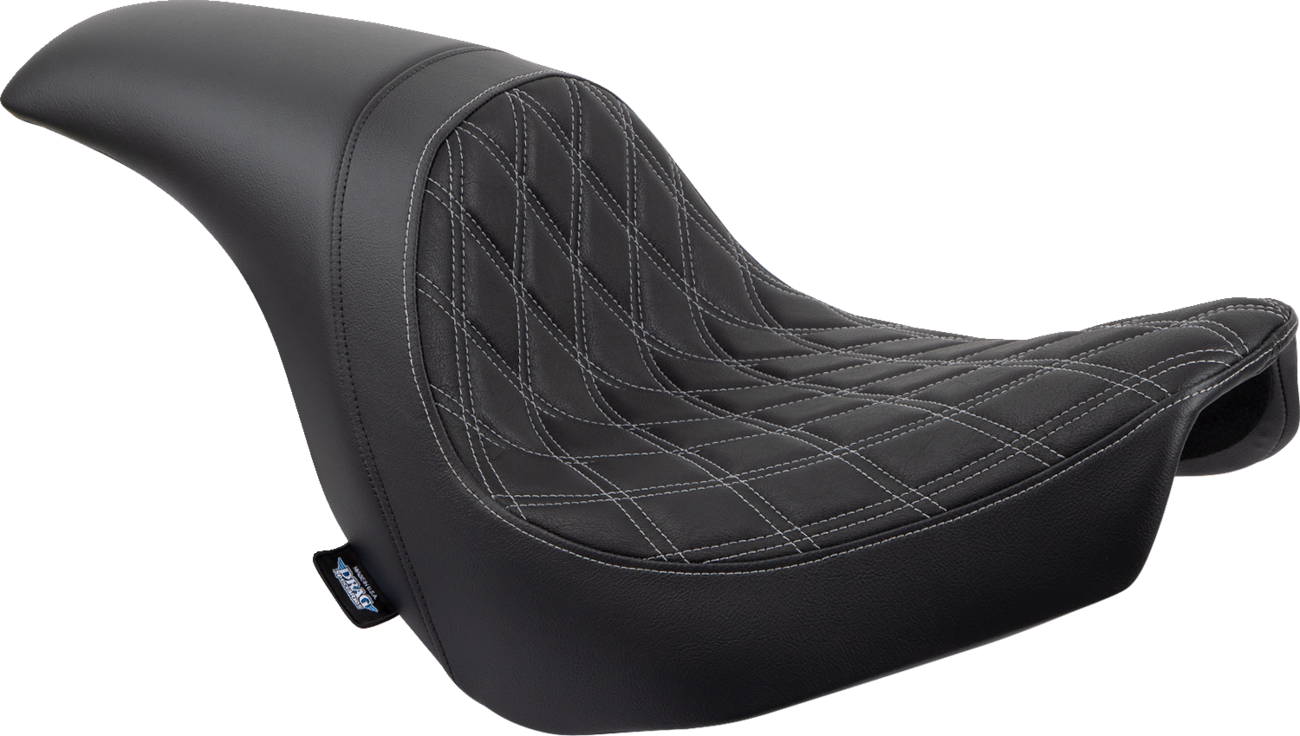 Predator Seat - Double Diamond w/ Silver Sitching - Vinyl - FLSB/FXLR '18-'23 - Image 3