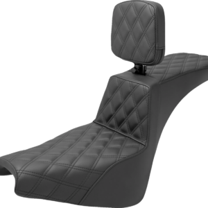 Tour Step-Up Seat - Rider Backrest - Full Lattice Stitch - FXBB/FXST '18-'23