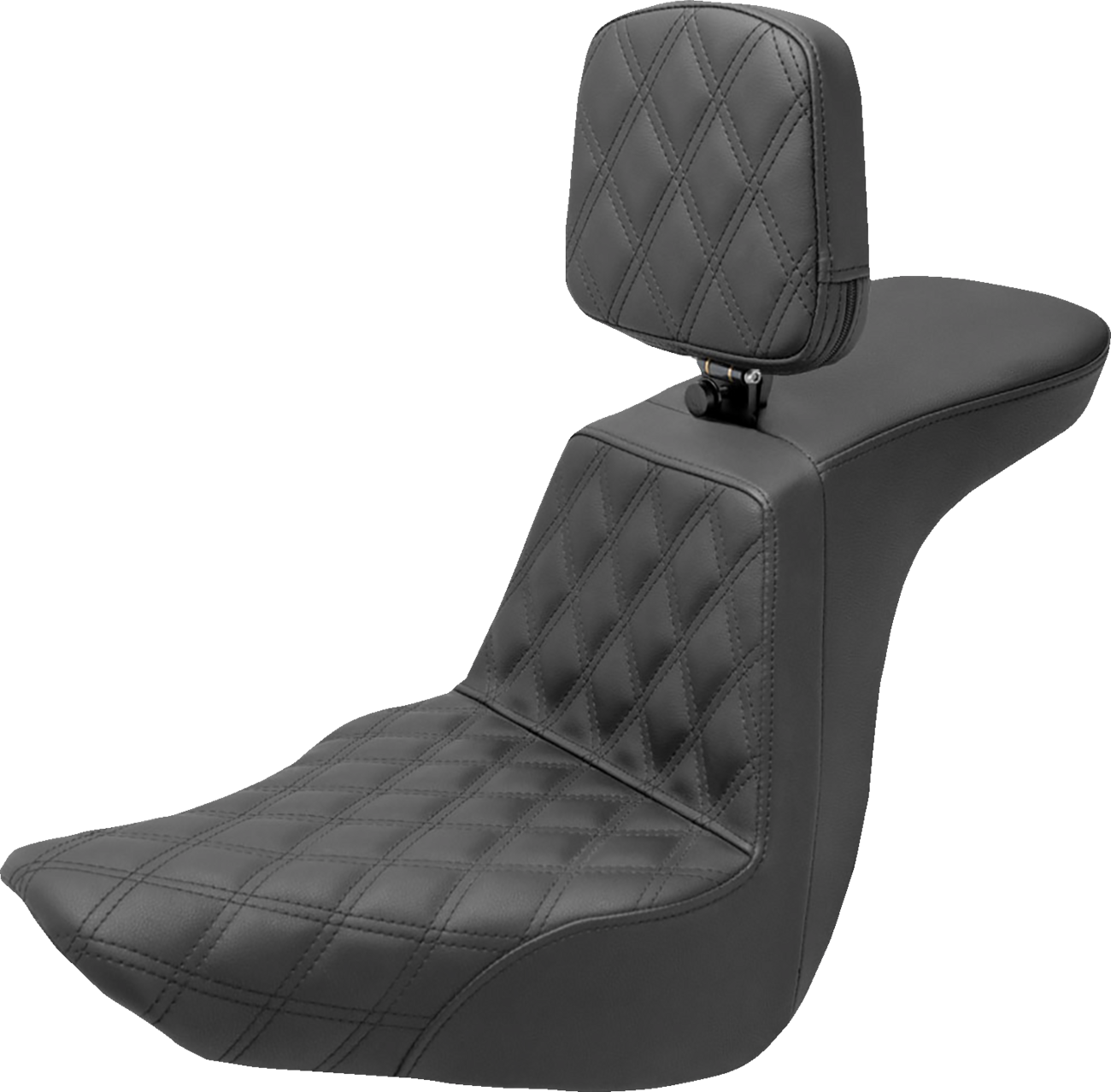 Tour Step-Up Seat - Rider Backrest - Front Lattice Stitch - FLSB/FXLR '18-'23