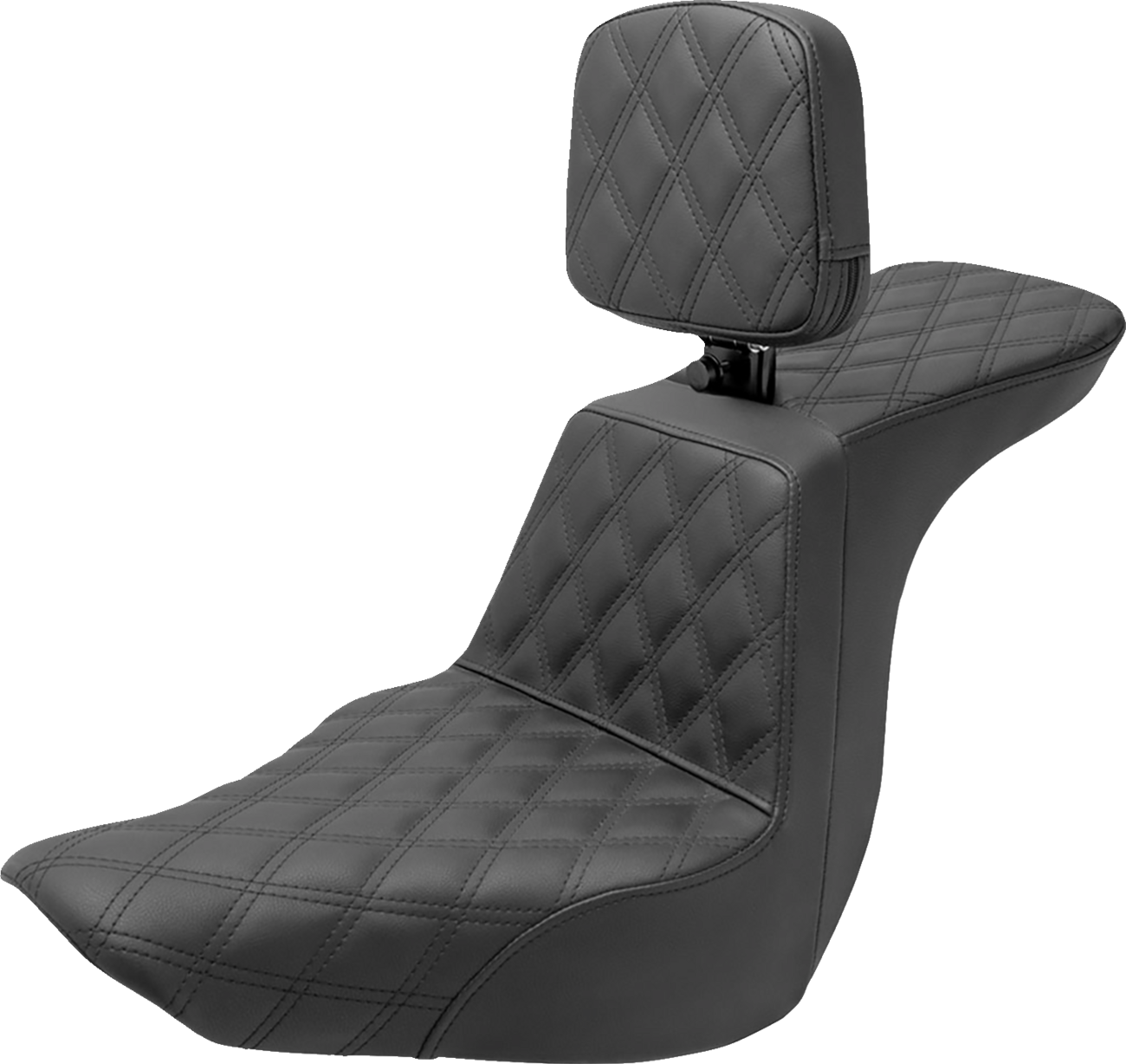 Tour Step-Up Seat - Rider Backrest - Full Latice Stitch - FLSB/FXLR '18-'23