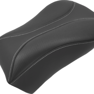 Dominator Pillion Pad - Standard Reach - Black w/ Gray Stitching