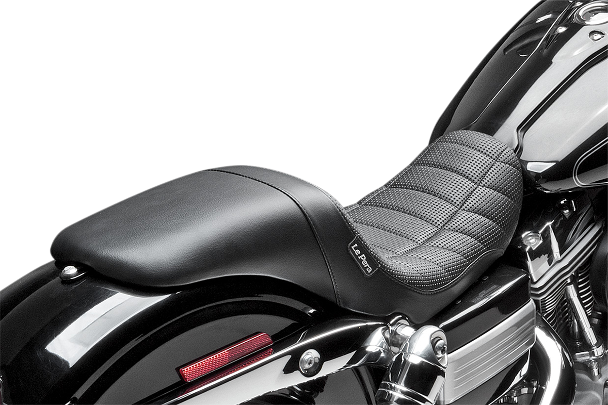 Daytona Sport Seat - Flat Track Stitch - Black - Dyna '06-'17 - Image 2