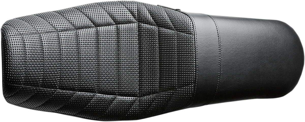 Daytona Sport Seat - Flat Track Stitch - Black - Dyna '06-'17