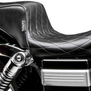 Cherokee Seat - Diamond Pleated - Black - FXDWG '96-'03