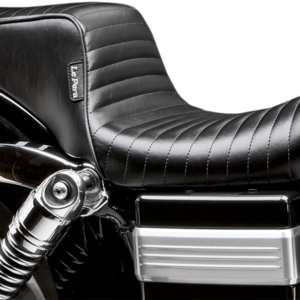 Cherokee Seat - Pleated - Black - FXDWG '96-'03