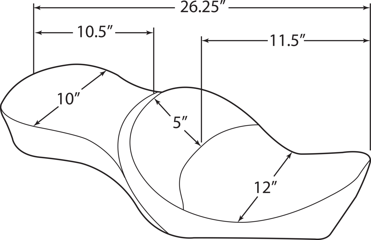Double Bucket Seat - Mild Stitch - XL '10-'22 - Image 2