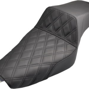 Step-Up Seat - Front Lattice Stitch - Black - XL