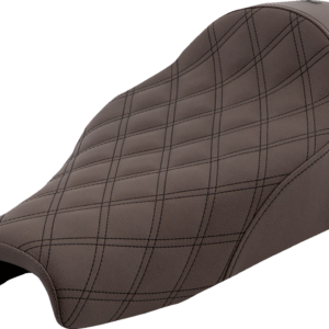 Renegade Solo Seat - Lattice Stitched - Brown - XL '04-'20