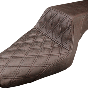 Step-Up Seat - Front Lattice Stitch - Brown - XL