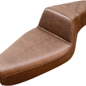 Step-Up Seat - Rear Lattice Stitch - Brown - XL