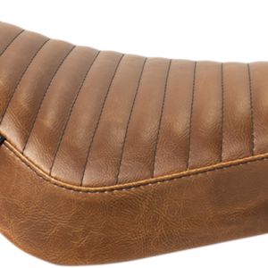 Streaker Solo Seat - Pleated - Brown - XL '04-'23