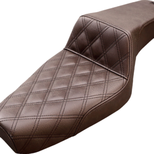Step-Up Seat - Front Lattice Stitch - Brown - XL