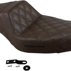 Step-Up Seat - Full Lattice Stitch - Brown - XL