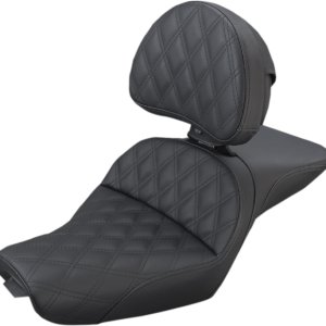 Explorer Seat - With Backrest - Lattice Stitched - Black - XL '04-'20