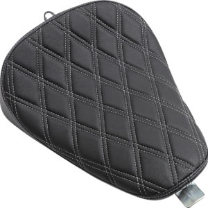 Bobber Solo Seat - Double Diamond - Silver Stitch - '10-'22 XL