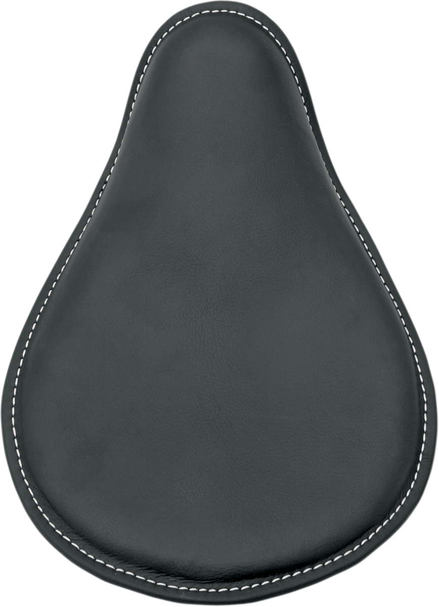 Seat - Spring Solo - Low-Profile - Black Vinyl/White Stitching - Image 2