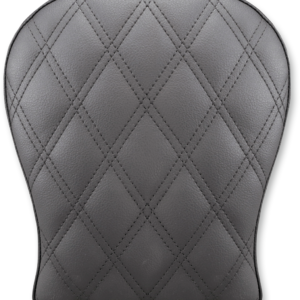 Detachable Pillion Pad - Lattice Stitched - Black