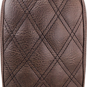 Detachable Pillion Pad - Lattice Stitched - Brown