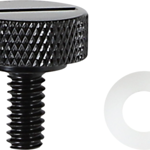 Seat Knob - Slotted - Black - 1/4"-20