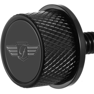 Seat Mounting Knob - Black - Logo