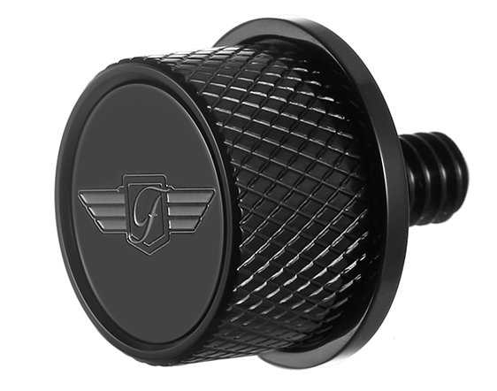 Seat Mounting Knob - Black - Logo