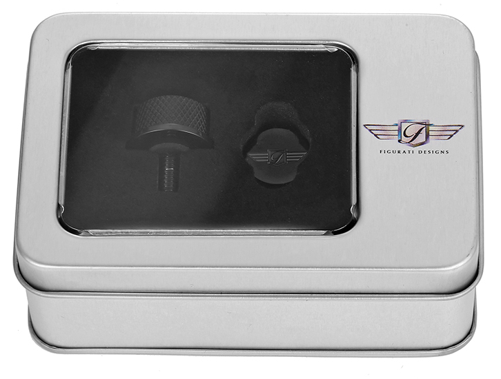 Seat Mounting Knob - Black - Logo - Image 2