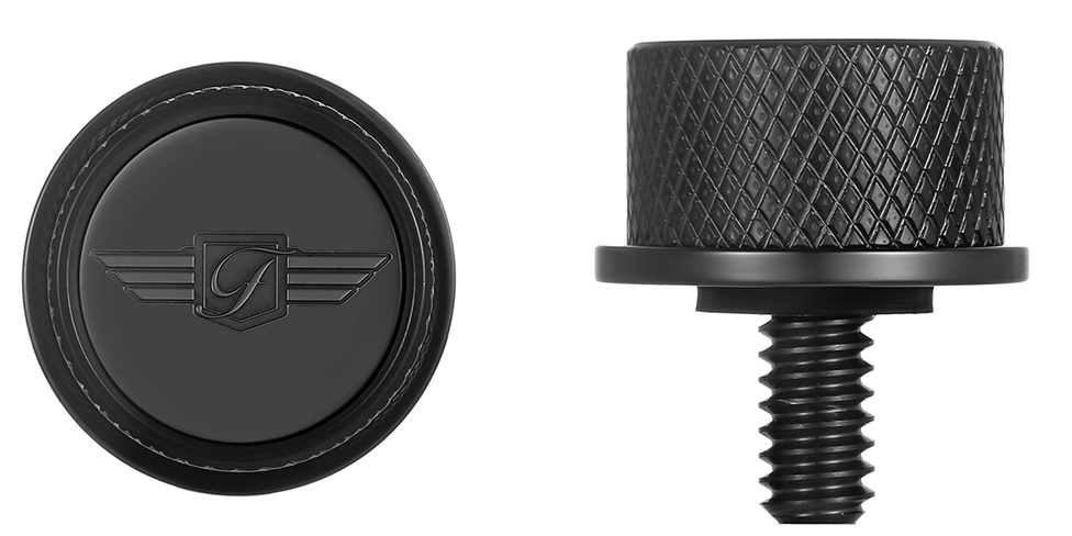 Seat Mounting Knob - Black - Logo - Image 3