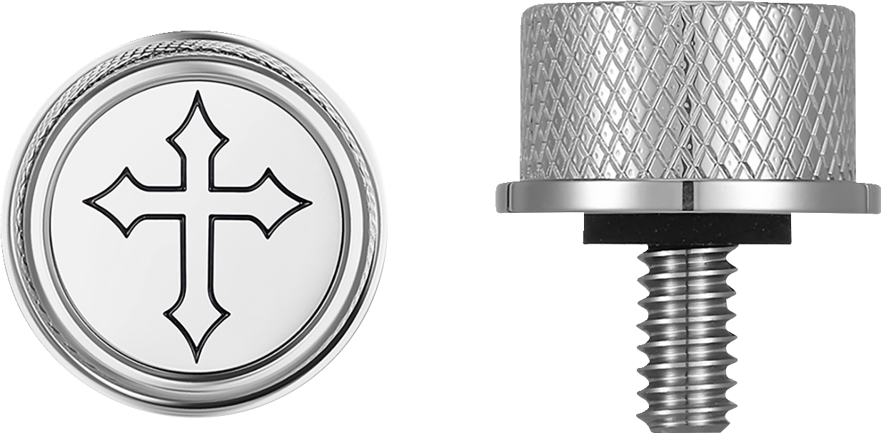 Seat Mounting Knob - Stainless Steel - Cross - Image 3