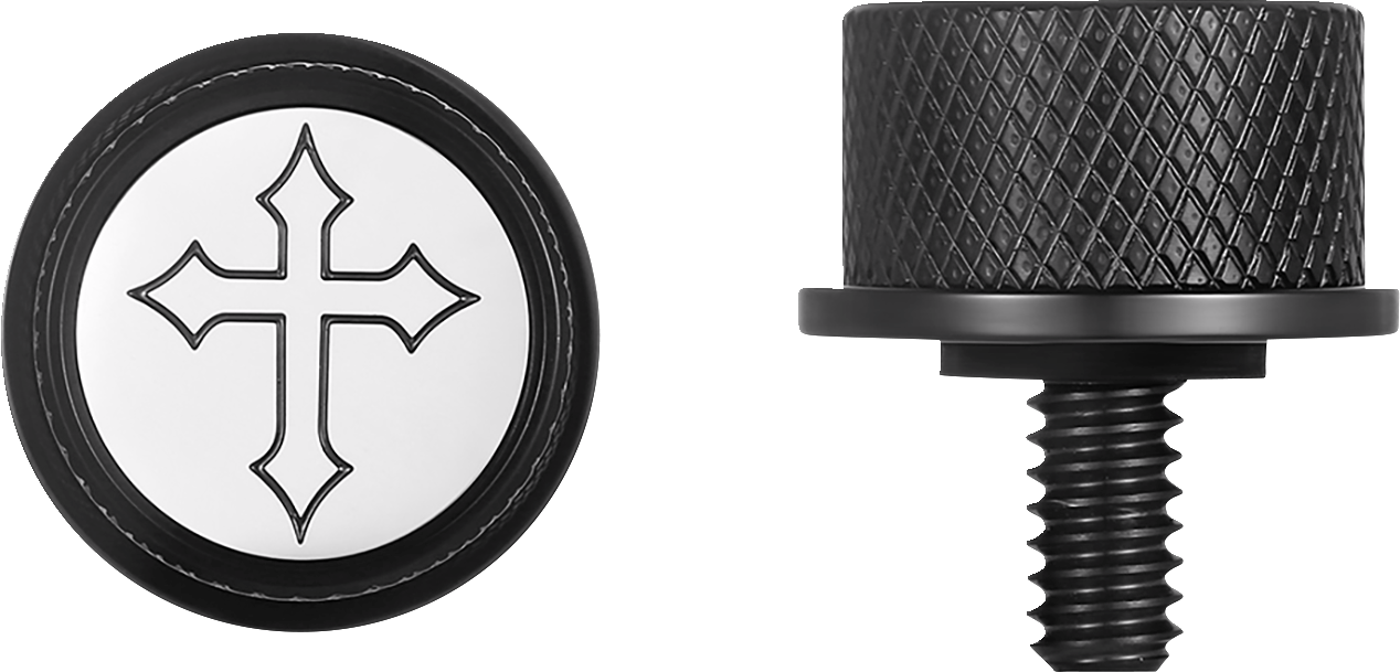 Seat Mounting Knob - Black - Cross - Image 3