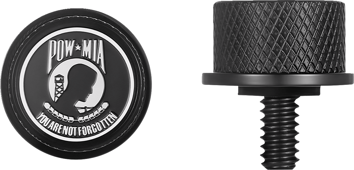 Seat Mounting Knob - Black - POW MIA - Image 2