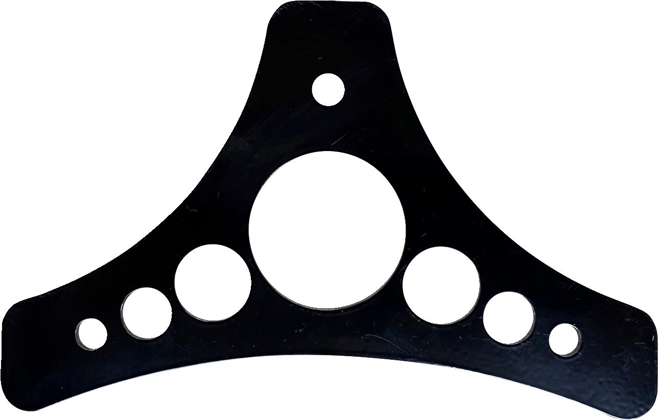 Sissy Bar Plate - Dead End - Holy Grail - Black - Softail/Touring '08-'22