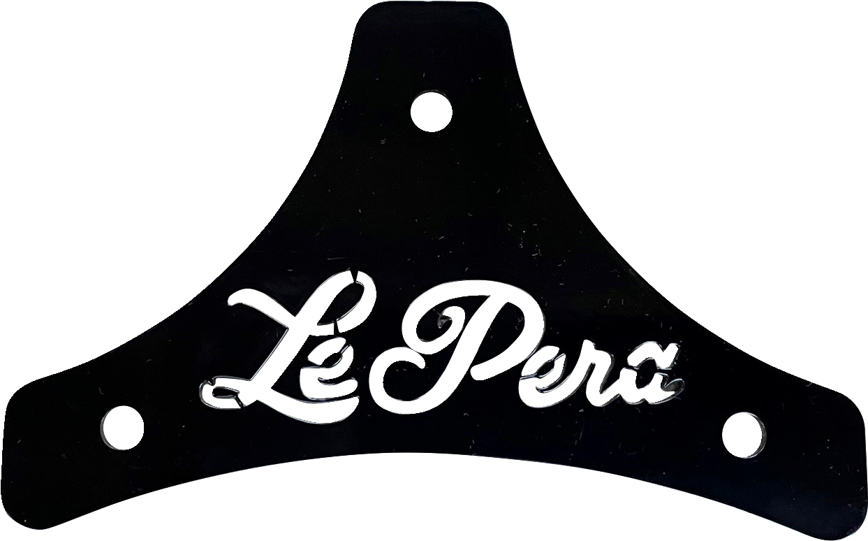 Sissy Bar Plate - Dead End - Scroll - Black - Softail/Touring '08-'22