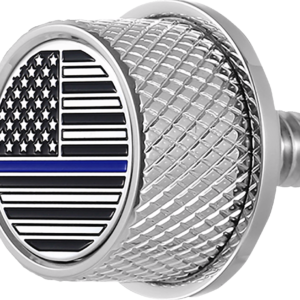 Seat Mounting Knob - Stainless Steel - Blue Line American Flag