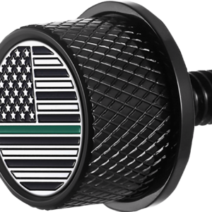 Seat Mounting Knob - Black - Green Line American Flag