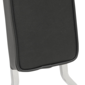 Sissy Bar Pad - Tall - Smooth W/Piping - Black
